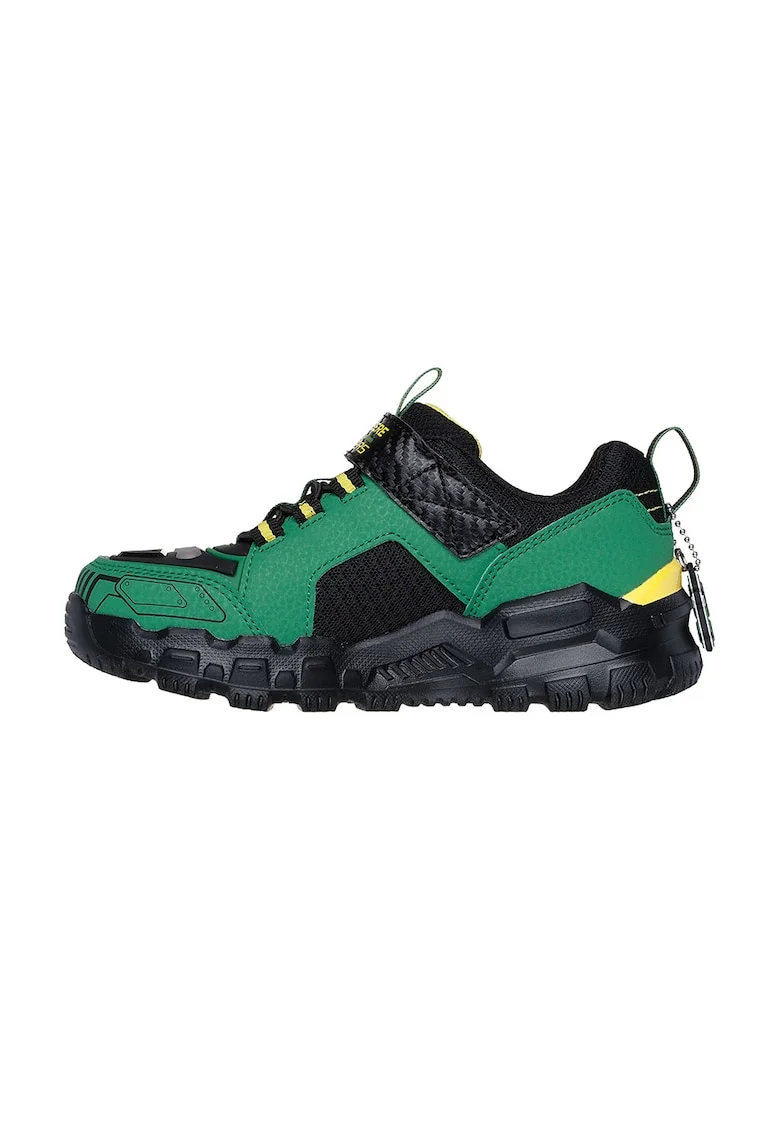 Pantofi sport cu velcro Adventure Track Rugg, Verde/Negru