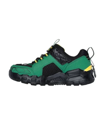 Pantofi sport cu velcro Adventure Track Rugg, Verde/Negru