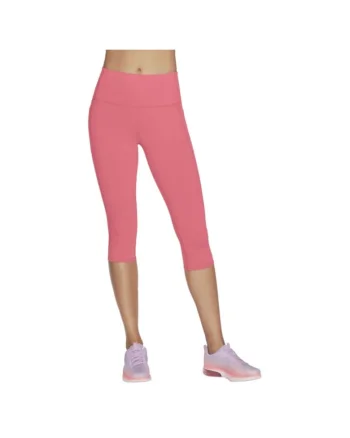 Pantaloni scurti,  Go Walk High Waisted Capri Short W2CP2-RDBL, Rosu, Rosu