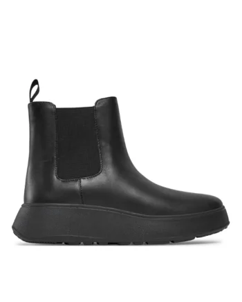 Ghete Chelsea dama  Piele naturala, Negru