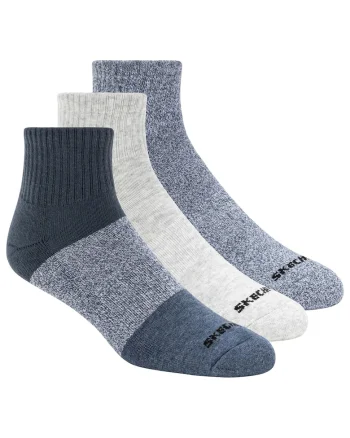 Set sosete,  3pk Mens Qtr Colorbloc Socks S118998-BLU, Multicolor, 41-46, 3 buc