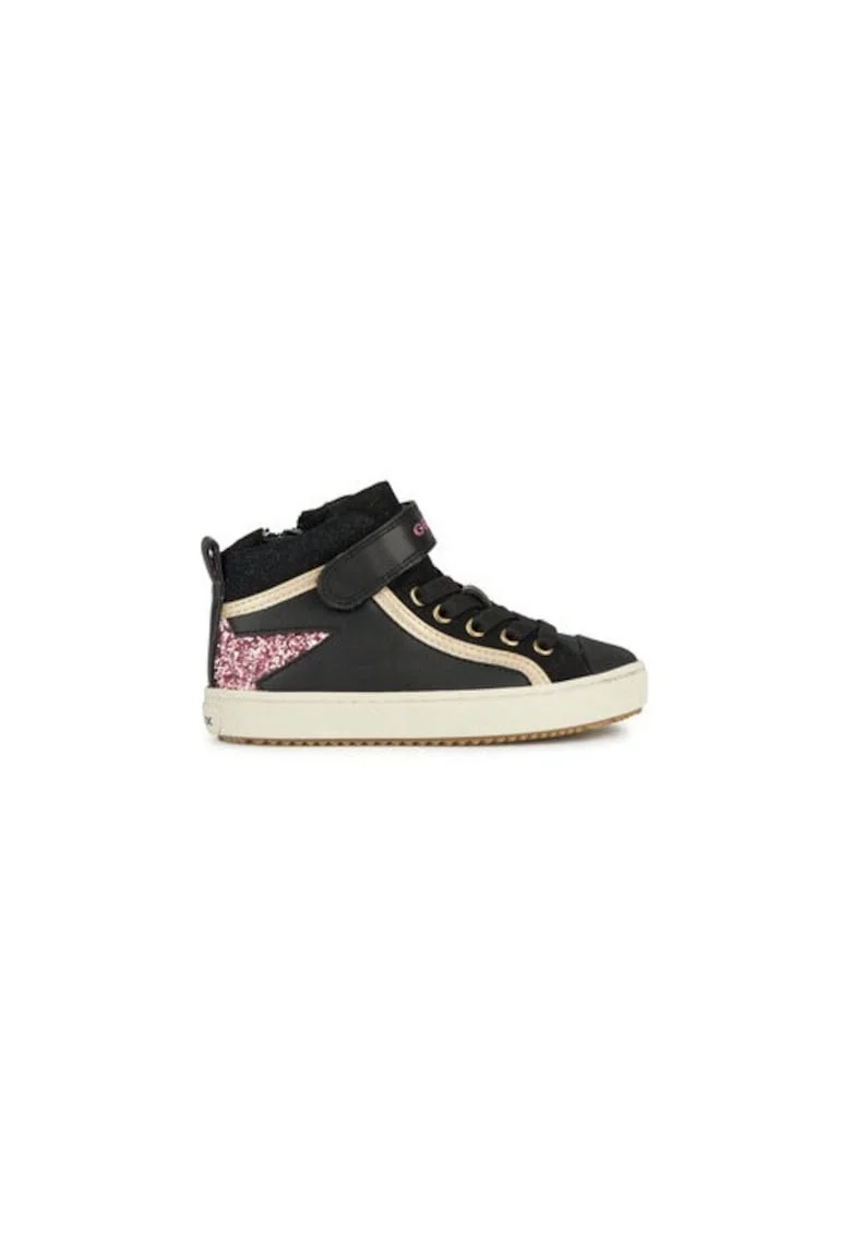 Pantofi sport fete  303950996, Piele ecologica, Negru, Negru