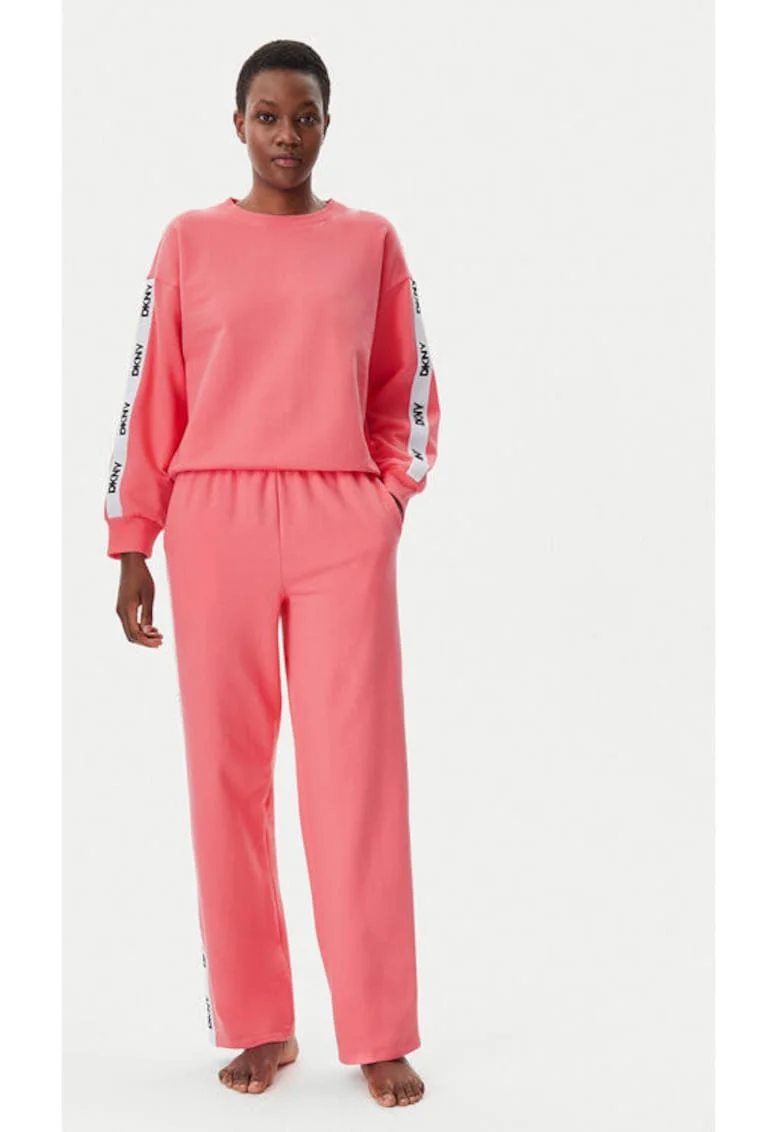 Pijama dama,  305145598, Bumbac/Poliester, Roz
