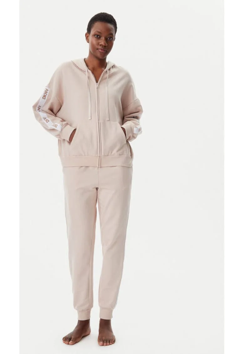 Pijama dama,  305145628, Bumbac/Poliester, Bej
