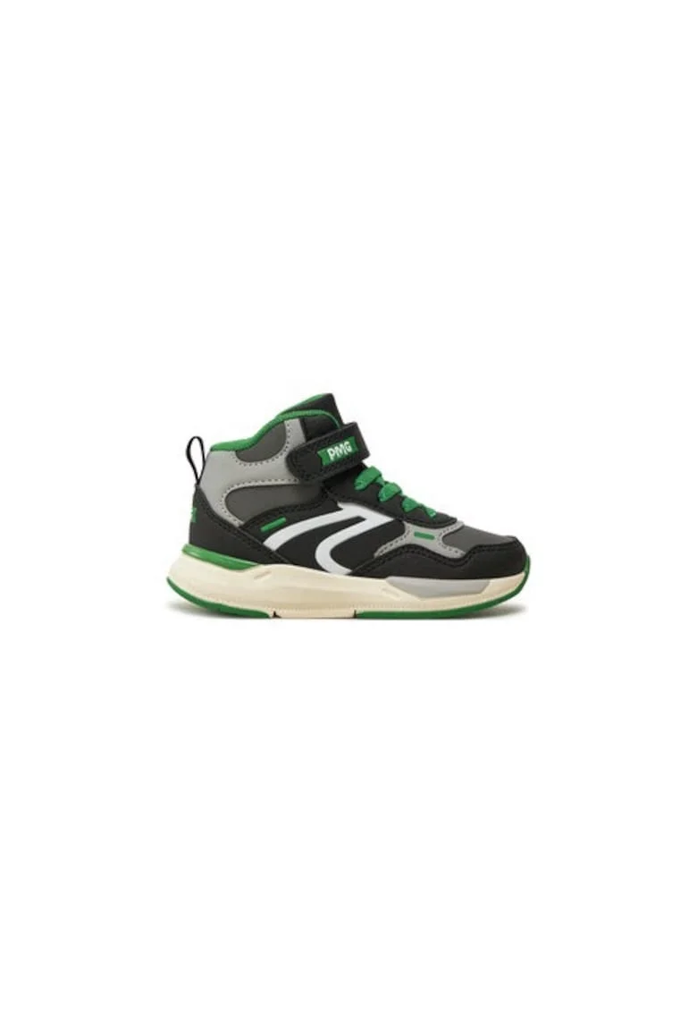 Pantofi sport baieti  304320774, Piele ecologica, Negru, Negru