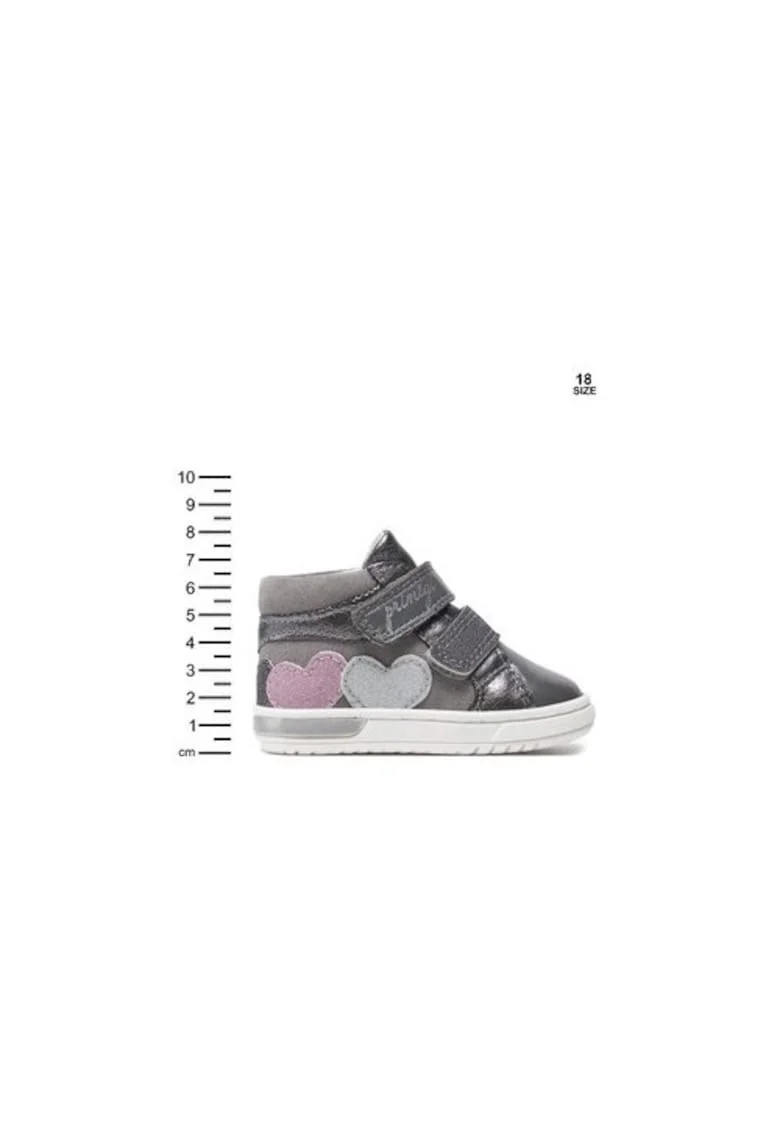 Pantofi sport fete  304326745, Piele naturala, Gri, Gri