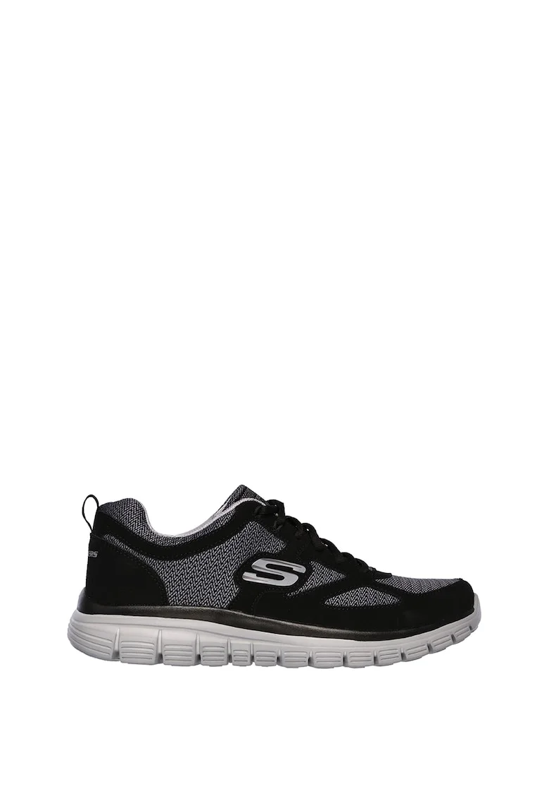 Pantofi sport cu garnitura de piele Burns Agoura, Negru/Gri