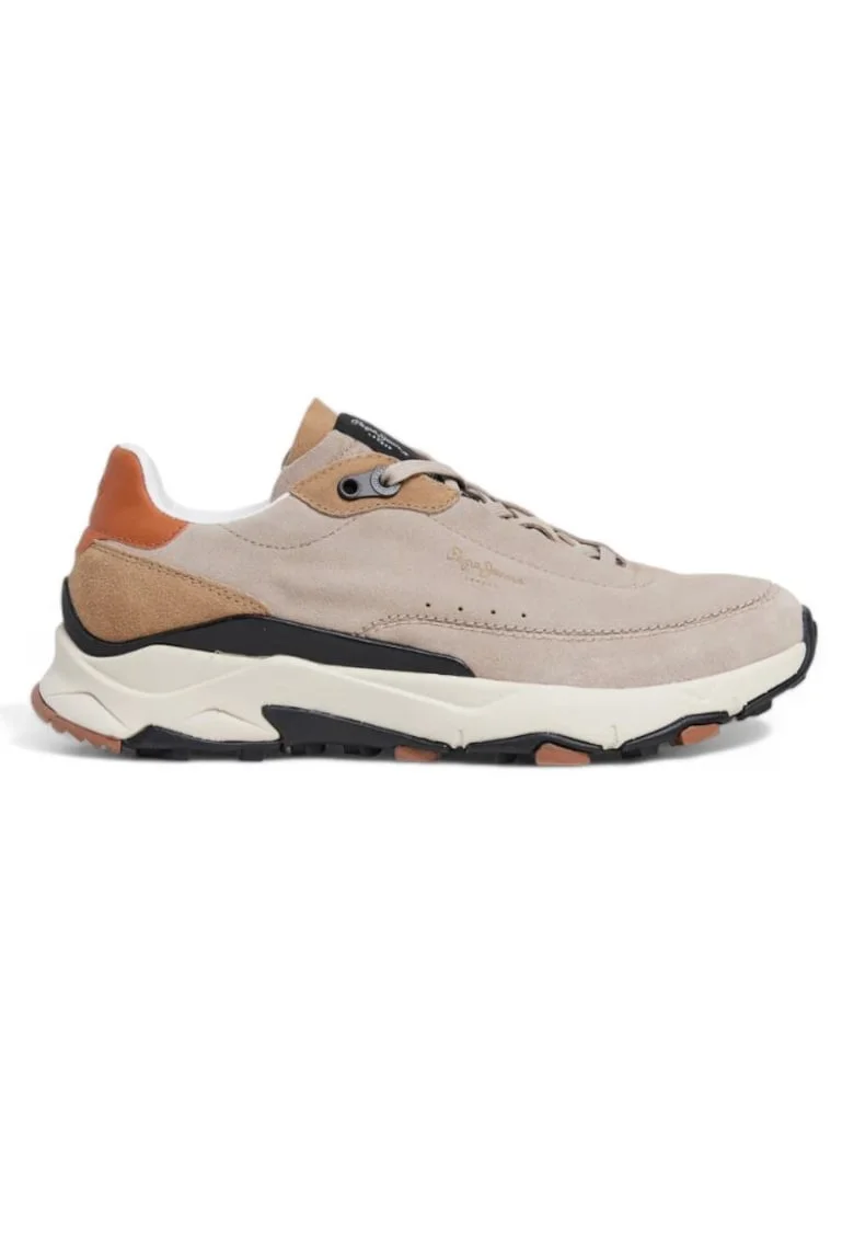 Pantofi barbati PMS60022,  Piele naturala/Poliuretan, Bej