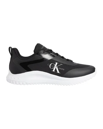 Pantofi sport textili cu logo, Negru