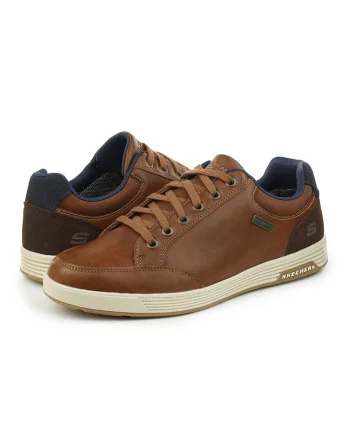 Pantofi sport low-cut de piele ecologica, Maro scortisoara