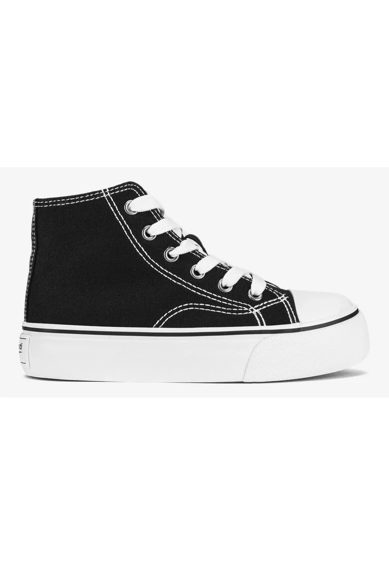 Tenisi fete  5905588718918, Textil, Negru, Negru
