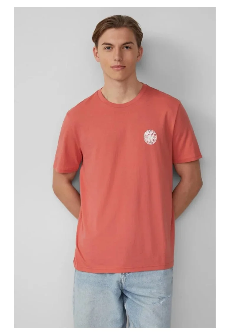 Q/S by s.Oliver Tricou barbati cu imprimeu, decolteu la baza gatului, Regular fit