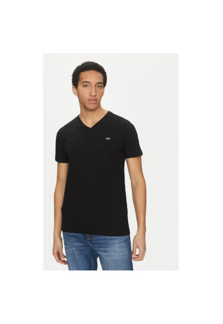 Tricou barbati,  305288424, Bumbac, Negru, Negru