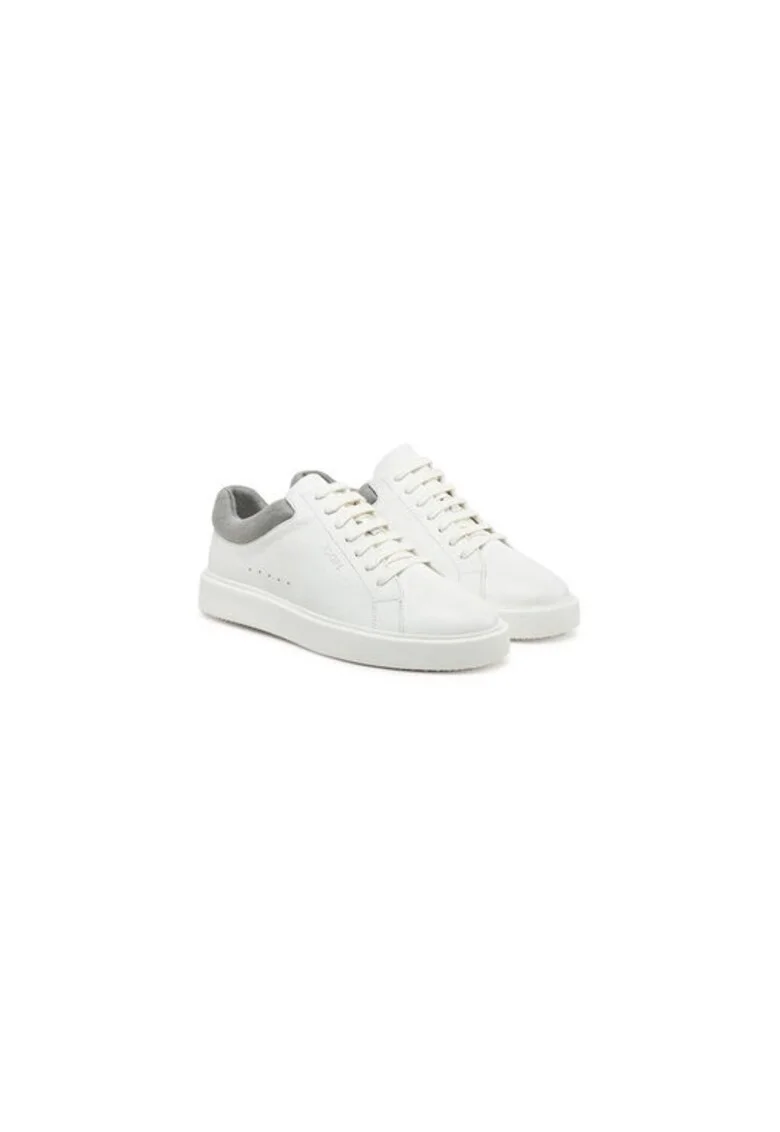 Pantofi sport barbati  305342553, Piele naturala, Alb, Alb