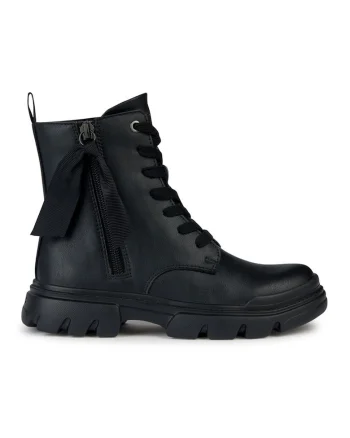 Ghete de piele ecologica Junette, Negru
