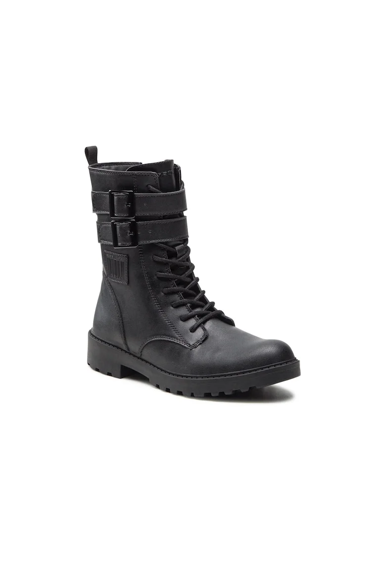 Bocanci fete,  300194973, Piele ecologica, Negru