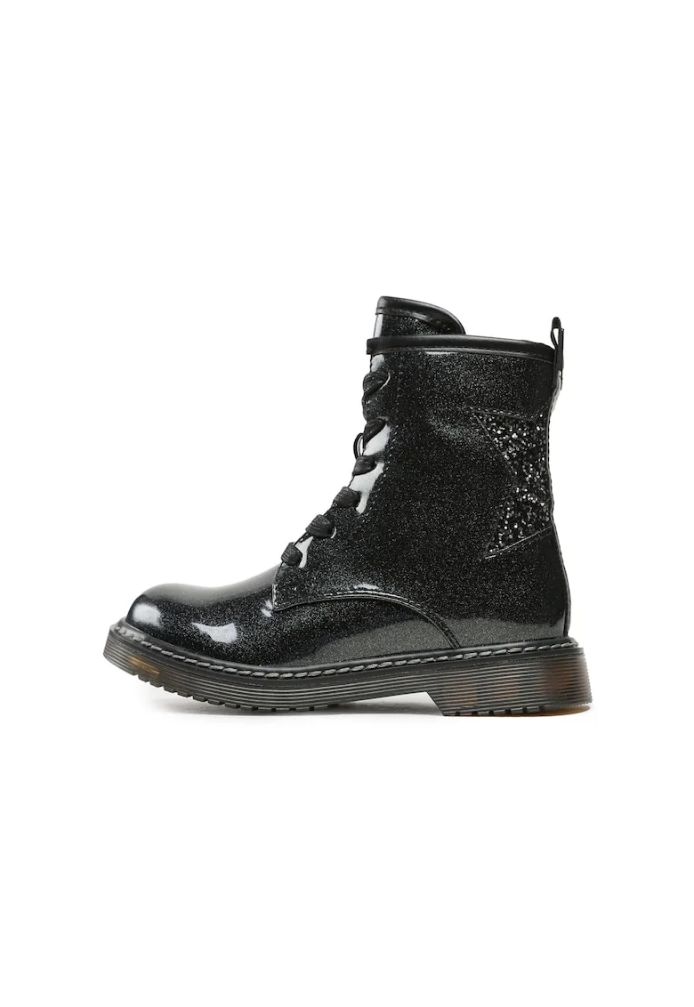 Ghete fete,  5904862074252, Negru, Piele ecologica, Negru