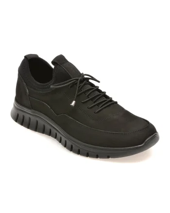 Pantofi sport FLAVIA PASSINI negri, EV2843, din nabuc