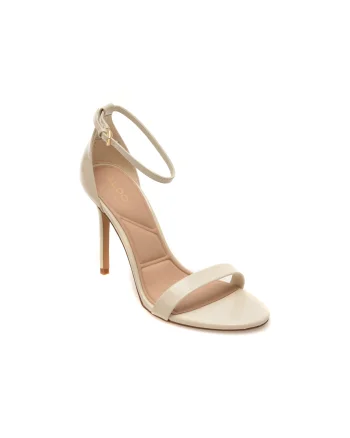 Sandale elegante ALDO albe, JACYNTHE 110, din piele ecologica