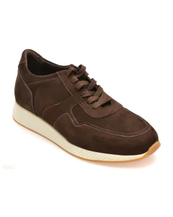 Pantofi sport RELAX maro, 8129B, din piele intoarsa