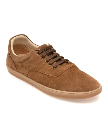Pantofi sport RELAX maro, 8135, din piele intoarsa