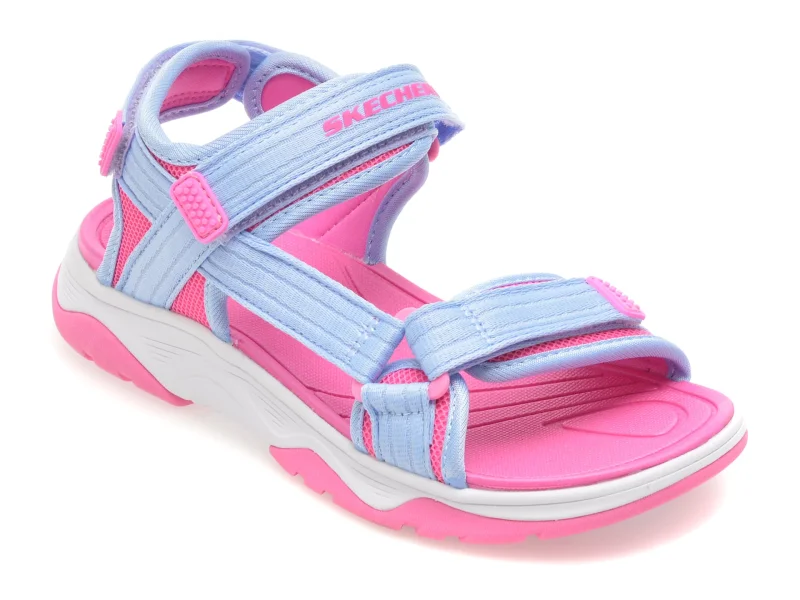Sandale SKECHERS mov, TREAD SEEKER, din material textil