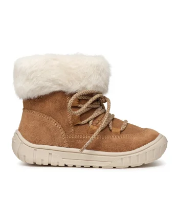 Ghete impermeabile de piele intoarsa, Maro camel