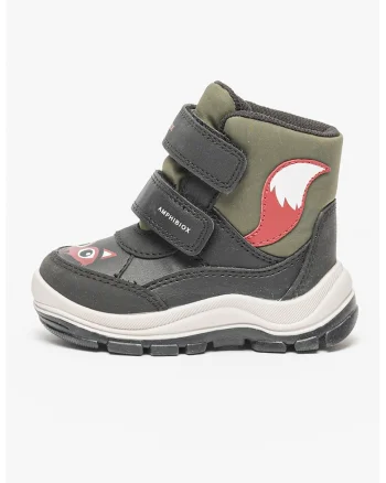 Ghete impermeabile cu inchidere velcro, Verde/Negru