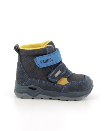 Ghete cu garnituri de piele intoarsa, Bleumarin