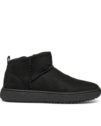 Ghete fete J46HUC 000AU C9999,  Sintetic, Negru