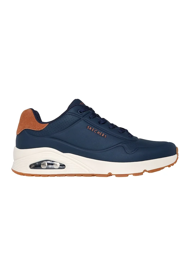 Pantofi sport cu insertii de piele intoarsa Uno-Suited On Air, Bleumarin