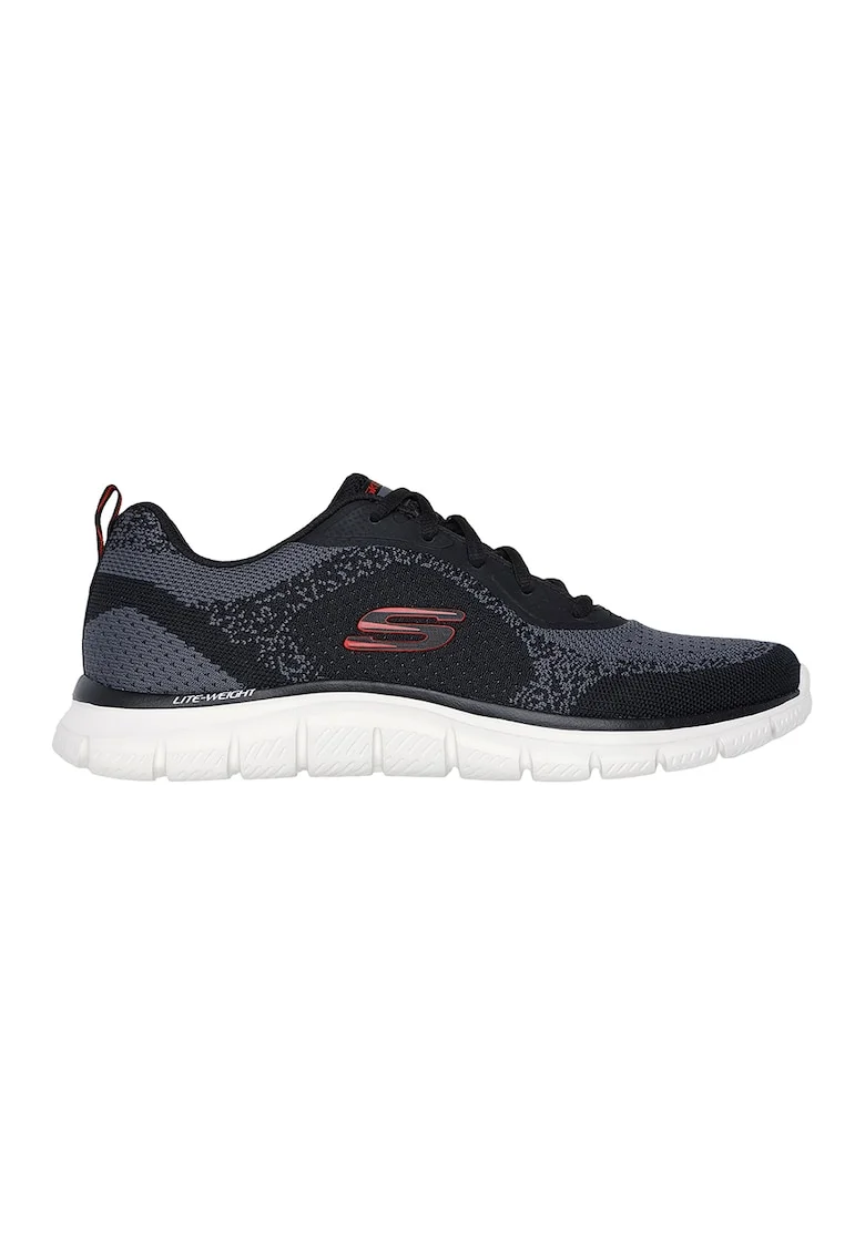 Pantofi sport din plasa Track Glendor, Negru/Gri antracit