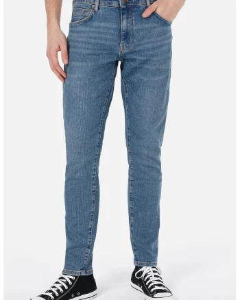 Blugi slim fit, Albastru prafuit