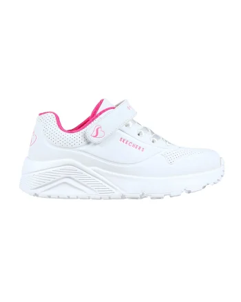Pantofi sport Uno Lite din piele ecologica cu velcro, Alb