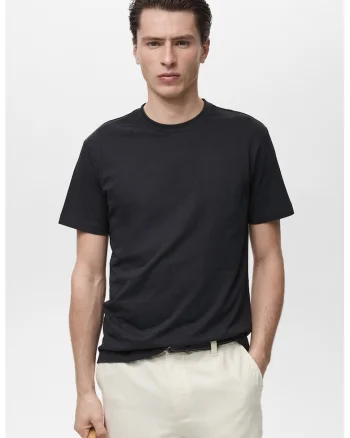 Tricou slim fit de bumbac, Albastru ultramarin
