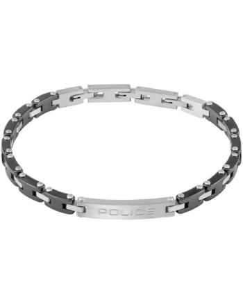 Bratara  cu ceramica PEAGB0078601, Argintiu, Negru