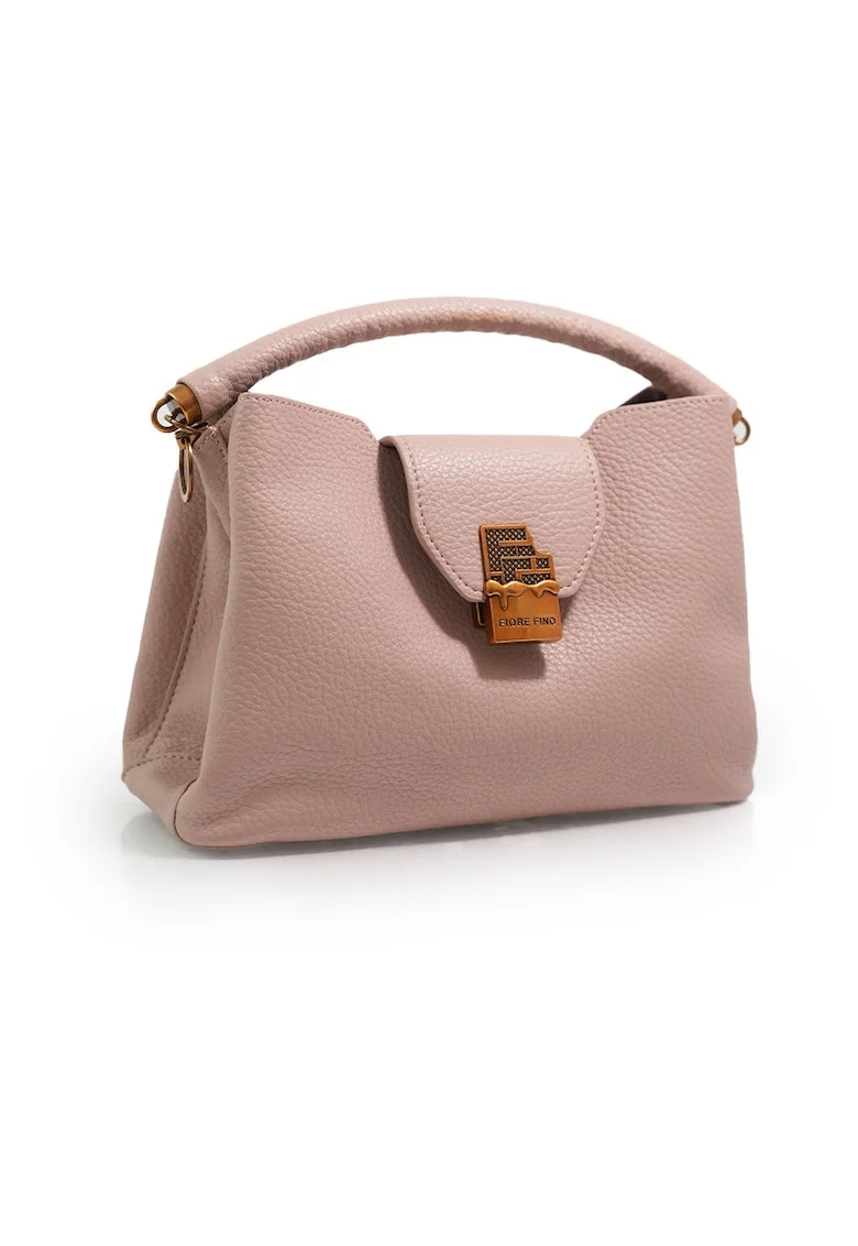 Geantă dama  3146, piele naturală, roz, 30x15x10cm