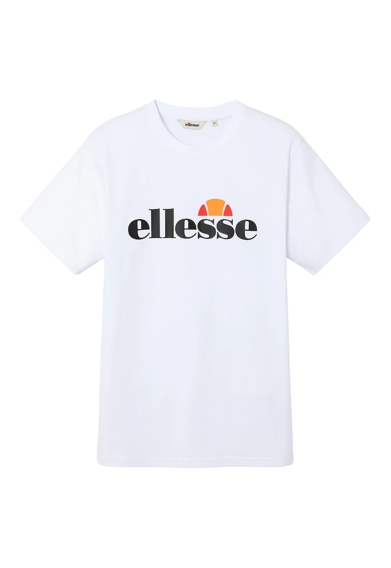 Tricou cu decolteu la baza gatului si imprimeu logo Prado