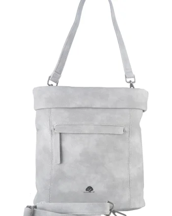 Geanta umar dama piele ecologica 31 x 32 x 13, Liselotte, Alb, 32 x 13 x 31 cm