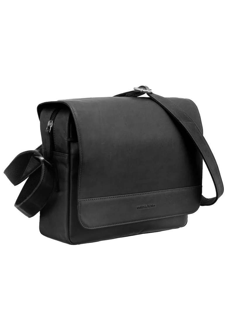 Geanta umar dama piele naturala 33 x 26 cm, Fiorentina,, Negru