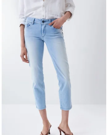Blugi crop slim fit Wonder,