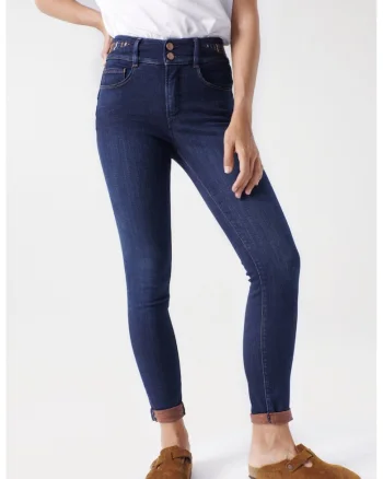 Blugi super skinny cu efect push-up