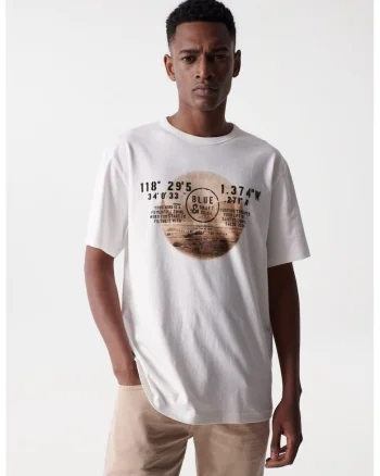 Tricou cu imprimeu grafic Coordinates