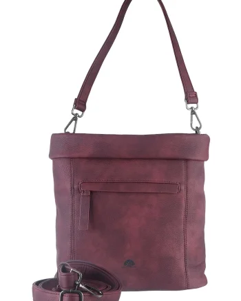 Geanta umar dama piele ecologica mov 31 x 32 x 13 cm, Liselotte