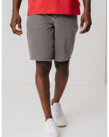 Blugi scurti slim fit, Gri