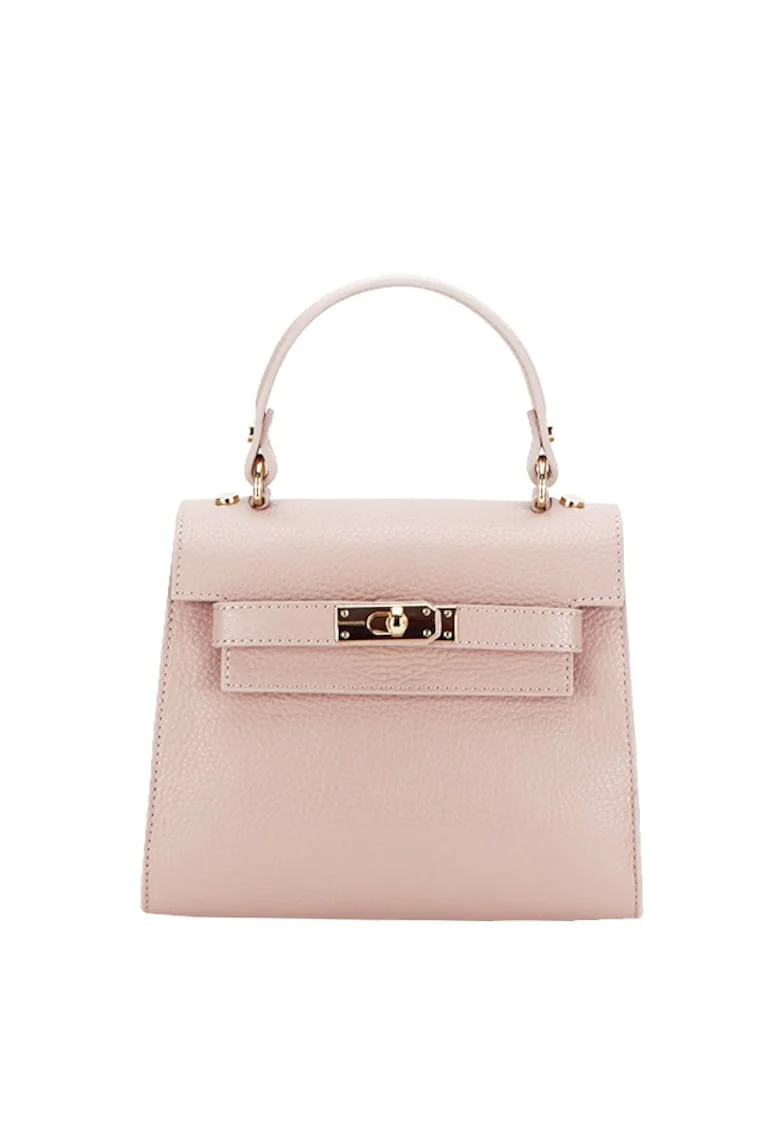 Geanta mica din piele naturala B-8949 121 Fucsia 6759, Roz deschis