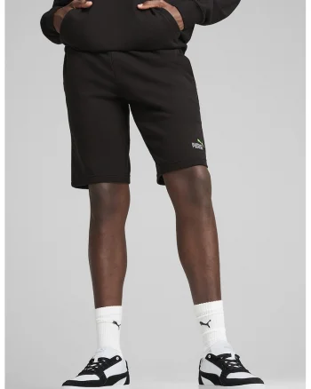 Bermude sport cu talie elastica Essentials 2, Negru stins