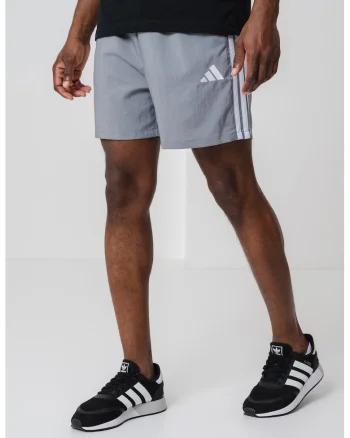 Pantaloni scurti cu benzi laterale cu logo Chelsea, Alb/Gri