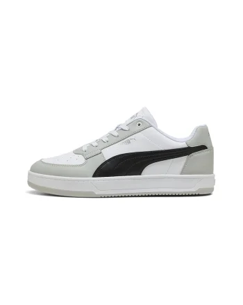 Pantofi sport Caven 2.0 de piele ecologica, Alb/Negru/Gri deschis
