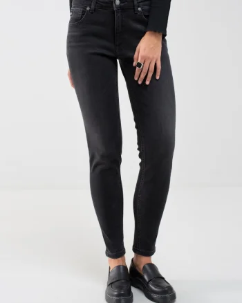 Blugi conici cu talie medie Maggie 992